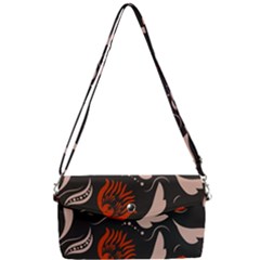 Folk Flowers Pattern Floral Surface Design Seamless Pattern Removable Strap Clutch Bag by Eskimos