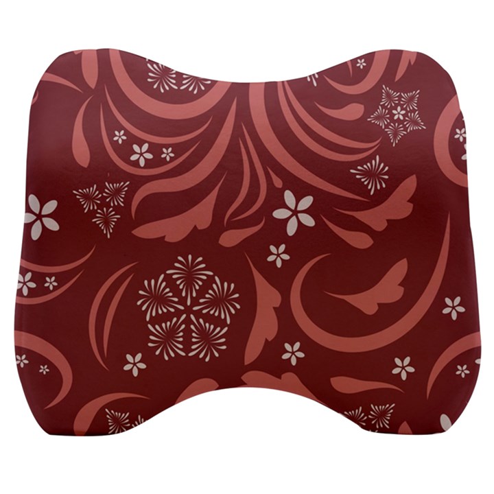 Folk flowers pattern Floral surface design Seamless pattern Velour Head Support Cushion