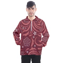 Folk Flowers Pattern Floral Surface Design Seamless Pattern Men s Half Zip Pullover by Eskimos