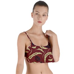 Folk Flowers Pattern Floral Surface Design Seamless Pattern Layered Top Bikini Top  by Eskimos