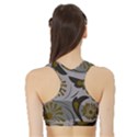 Folk flowers pattern Floral surface design Seamless pattern Sports Bra with Border View2