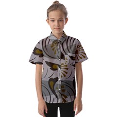 Folk Flowers Pattern Floral Surface Design Seamless Pattern Kids  Short Sleeve Shirt by Eskimos