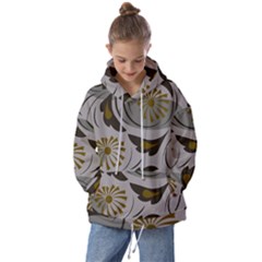 Folk Flowers Pattern Floral Surface Design Seamless Pattern Kids  Oversized Hoodie by Eskimos