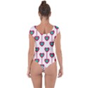 Red Hearts On A White Background Short Sleeve Leotard  View2