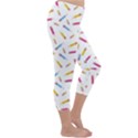 Multicolored Pencils And Erasers Capri Winter Leggings  View3