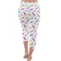 Multicolored Pencils And Erasers Capri Winter Leggings  View4