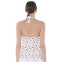 Multicolored Pencils And Erasers Babydoll Tankini Top View2