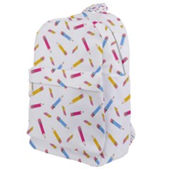 Multicolored Pencils And Erasers Classic Backpack by SychEva