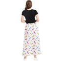 Multicolored Pencils And Erasers Maxi Chiffon Skirt View2