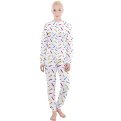 Multicolored Pencils And Erasers Women s Lounge Set by SychEva