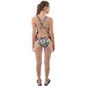 Leaves Foliage Batik Seamless Cut-Out Back One Piece Swimsuit View2