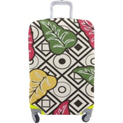 Leaves Foliage Batik Seamless Luggage Cover (large) by Amaryn4rt