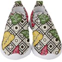 Leaves Foliage Batik Seamless Kids  Slip On Sneakers View1