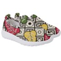 Leaves Foliage Batik Seamless Kids  Slip On Sneakers View3