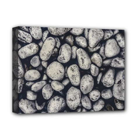 White Rocks Close Up Pattern Photo Deluxe Canvas 16  X 12  (stretched)  by dflcprintsclothing