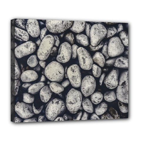 White Rocks Close Up Pattern Photo Deluxe Canvas 24  X 20  (stretched)