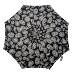 White Rocks Close Up Pattern Photo Hook Handle Umbrellas (medium) by dflcprintsclothing