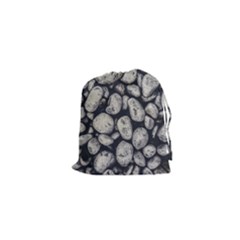 White Rocks Close Up Pattern Photo Drawstring Pouch (xs)