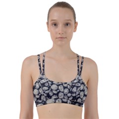 White Rocks Close Up Pattern Photo Line Them Up Sports Bra by dflcprintsclothing