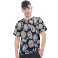 White Rocks Close Up Pattern Photo Men s Sport Top by dflcprintsclothing