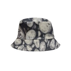 White Rocks Close Up Pattern Photo Bucket Hat (kids) by dflcprintsclothing