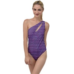 Metallic Mesh Screen 2 To One Side Swimsuit by impacteesstreetweareight