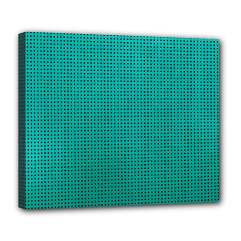 Metallic Mesh Screen 2-blue Deluxe Canvas 24  X 20  (stretched) by impacteesstreetweareight