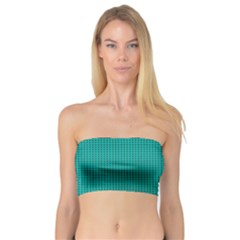 Metallic Mesh Screen 2-blue Bandeau Top by impacteesstreetweareight