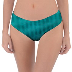 Metallic Mesh Screen 2-blue Reversible Classic Bikini Bottoms by impacteesstreetweareight