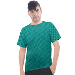 Metallic Mesh Screen 2-blue Men s Sport Top by impacteesstreetweareight