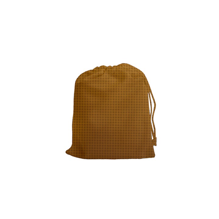 Metallic Mesh Screen 2-gold Drawstring Pouch (XS)