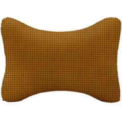 Metallic Mesh Screen 2-gold Seat Head Rest Cushion by impacteesstreetweareight