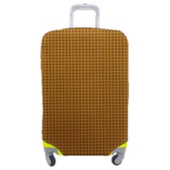 Metallic Mesh Screen 2-gold Luggage Cover (medium) by impacteesstreetweareight