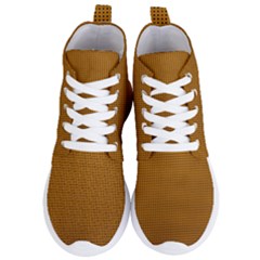 Metallic Mesh Screen 2-gold Women s Lightweight High Top Sneakers by impacteesstreetweareight