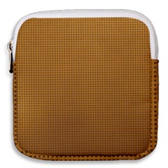 Metallic Mesh Screen 2-gold Mini Square Pouch by impacteesstreetweareight