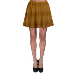 Metallic Mesh Screen 2-gold Skater Skirt by impacteesstreetweareight