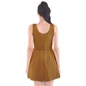 Metallic Mesh Screen 2-gold Scoop Neck Skater Dress View2