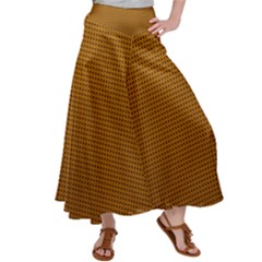 Metallic Mesh Screen 2-gold Satin Palazzo Pants by impacteesstreetweareight