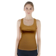 Metallic Mesh Screen 2-gold Racer Back Sports Top by impacteesstreetweareight