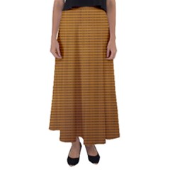 Metallic Mesh Screen 2-gold Flared Maxi Skirt by impacteesstreetweareight