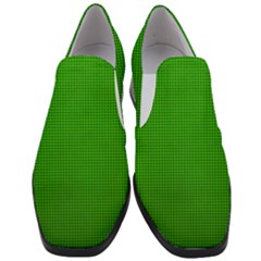 Metallic Mesh Screen 2-green Women Slip On Heel Loafers