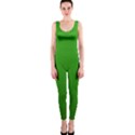 Metallic Mesh Screen 2-green One Piece Catsuit View1