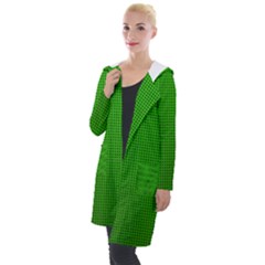 Metallic Mesh Screen 2-green Hooded Pocket Cardigan by impacteesstreetweareight