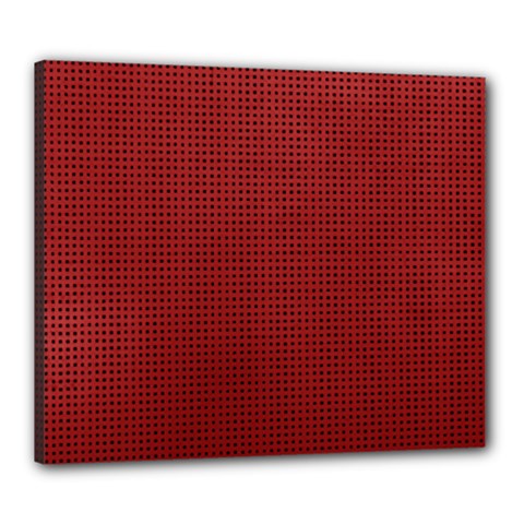 Metallic Mesh Screen 2-red Canvas 24  X 20  (stretched) by impacteesstreetweareight