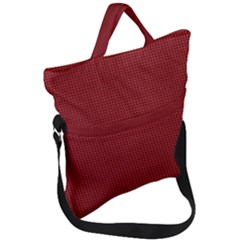 Metallic Mesh Screen 2-red Fold Over Handle Tote Bag by impacteesstreetweareight