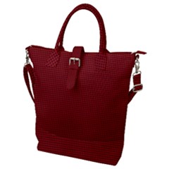 Metallic Mesh Screen 2-red Buckle Top Tote Bag by impacteesstreetweareight