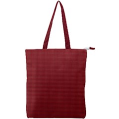 Metallic Mesh Screen 2-red Double Zip Up Tote Bag by impacteesstreetweareight