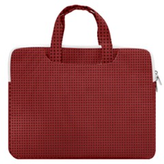 Metallic Mesh Screen 2-red Macbook Pro Double Pocket Laptop Bag (large) by impacteesstreetweareight