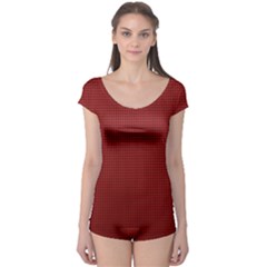 Metallic Mesh Screen 2-red Boyleg Leotard  by impacteesstreetweareight