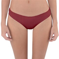 Metallic Mesh Screen 2-red Reversible Hipster Bikini Bottoms by impacteesstreetweareight